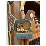 Handpainted Chicken wall decor