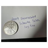 2009 Uncirculated Liberty 1 oz Silver