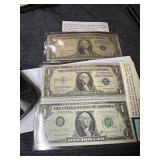 US Currency lot-Silver certificates,Joseph Barr