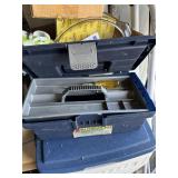 Plastic toolbox w/misc tools