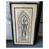 Framed Thai? rubbing on paper