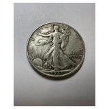 1943 US Walking Liberty half dollar