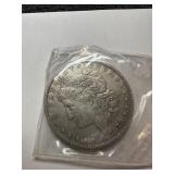 1878 Morgan silver dollar