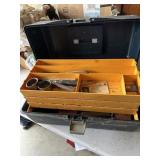 Painters box w/misc art supplies