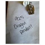 .925 Silver Dragon pendant