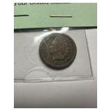 1864 Indian Head US penny