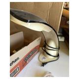 Hardshell black and white desk lamp