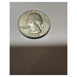 1963 Silver US Washington quarter