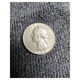 1964 US Silver Washington quarter