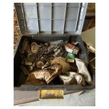 Tub of misc shop items