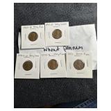 Misc lot of US wheat pennys