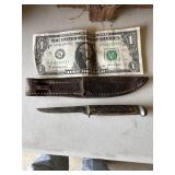 Case Knife w/leather sheath