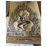 Rice paper? Vintage Temple rubbing