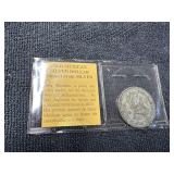 1962 Mexican Silver dollar-minted from Silver