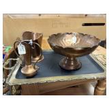 Misc Copper items with tray