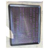 Rubber kitchen floor mat