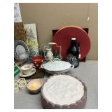 Misc collectibles, glassware, etc  lot