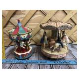 Pair of Musical carosels