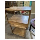 Pair of wooden lamp tables