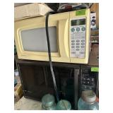 Pair of microwaves, coffee pot