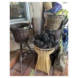 Misc wicker planters