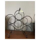 Metal wine rack