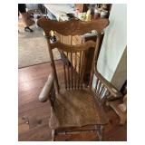 Antique wooden rocker