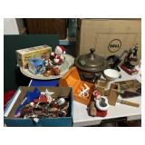 Tabletop of misc collectibles