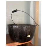 Enamel Bell  pot with handle