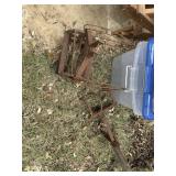 Misc old, metal yard tools