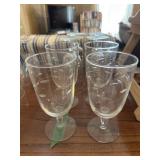 Misc Etched glasses lot