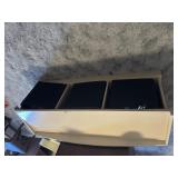 Bench with cubby holes