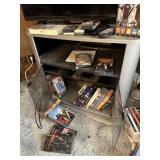 TV stand w/misc DVD