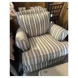 Overstuffed cloth chair-clean