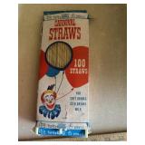 Vintage box of Carnival Straws