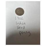 1902 Indian Head penny