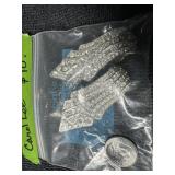 Set of Carol Lee clipback earrings