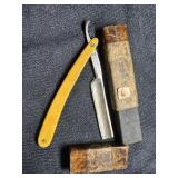 Bakelight? handle Straight razor w/box