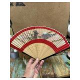 Wooden hand fan