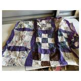 Handstitched quilt top