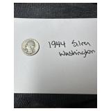 1944 Silver Washington quarter