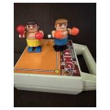 Vintage Boxing rink and windup boxers