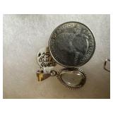 Sterling and Blue Quartz pendant