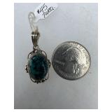 Sterling and Torquiose pendant