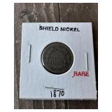 Rare 1870 Shield nickel