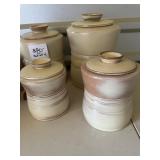 Glazed Frankoma Cannister set