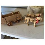 Wooden Horse and wagon