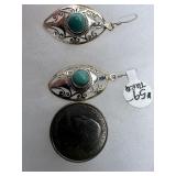 Sterling and Torquiose earrings