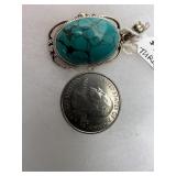 Sterling and Torquise pendant