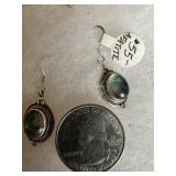 Apatite and sterling Earrings